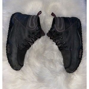 Kuru Quest Black Leather Mid Hiking Boots Women's Size 11.5